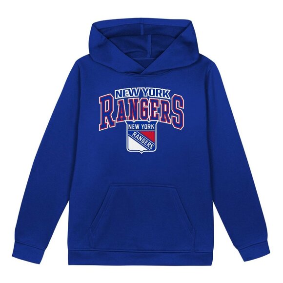 NEW NHL New York Rangers Boys' Fleece Hooded Sweatshirt - Large - Picture 1 of 4